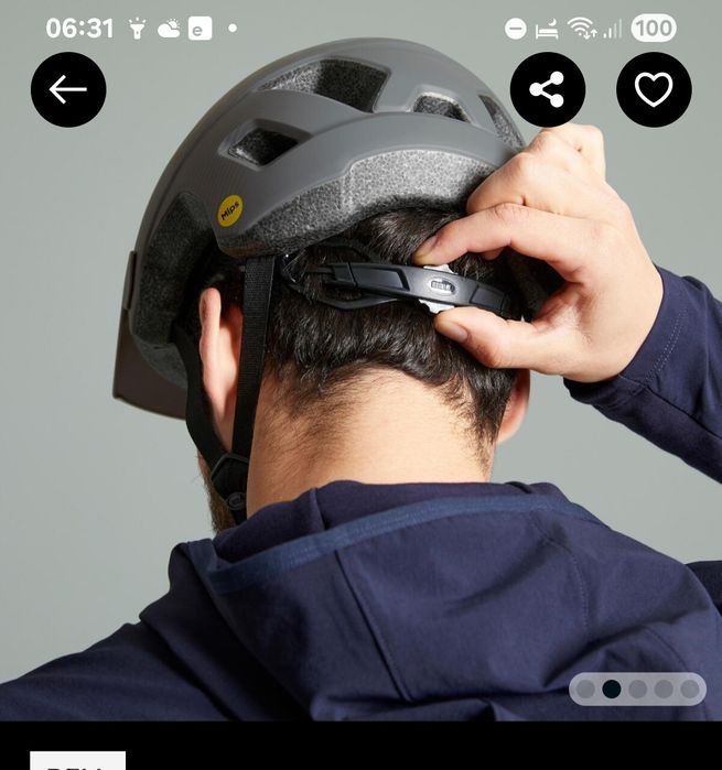 Capacete Influx Bell - MIPS cor cinzento