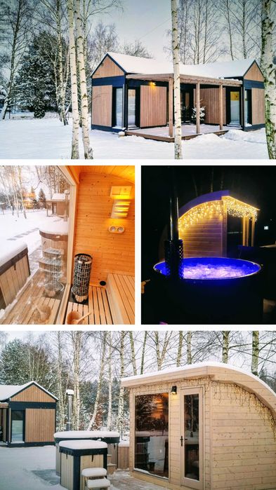 Domek całoroczny, jacuzzi, sauna - Brzozowy Zakątek