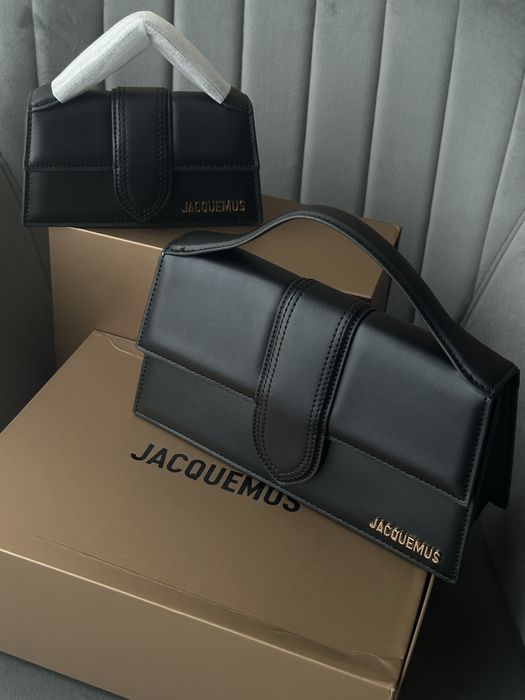 Шкіряна сумка Jacquemus, premium, жакмюс чорна