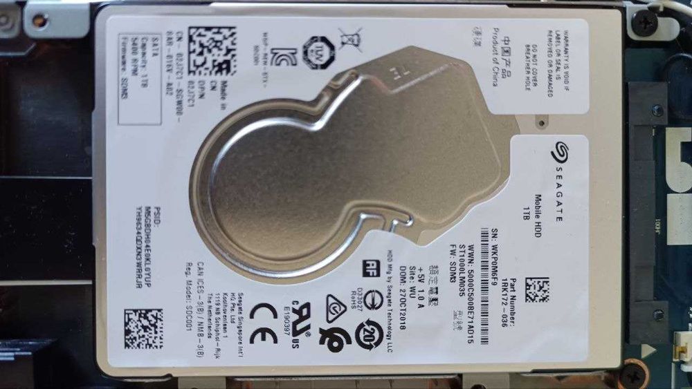 Накопичувач HDD 2.5" SATA 1.0TB Seagate Mobile 128MB 5400rpm (ST1000LM035)