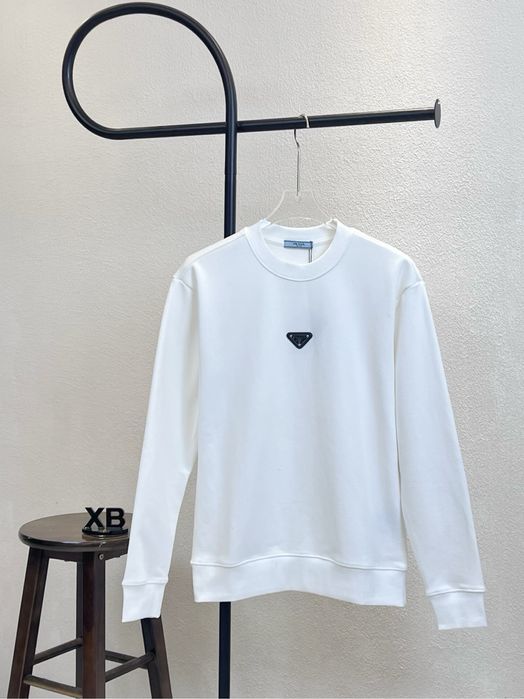 PRADA свитшот мужской черный класический реглан батник кофта