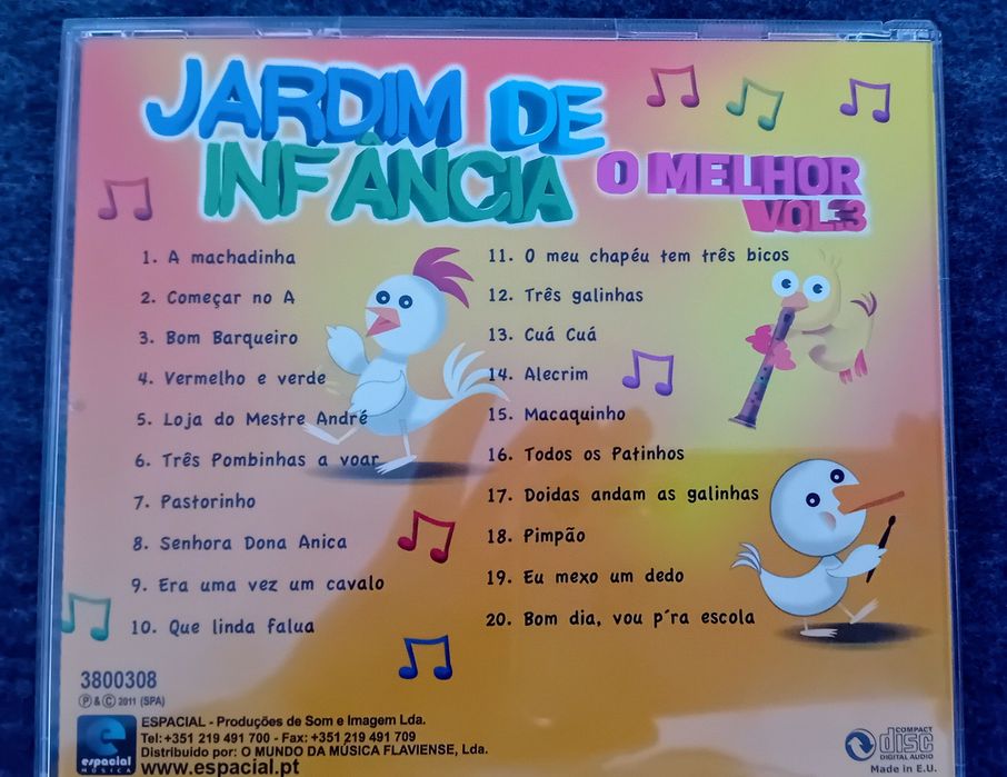 CD música para crianças
