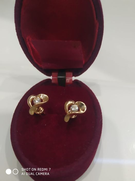 Золотые серьги 585 проба