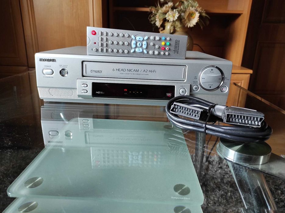 Magnetowid AIWA HV-FX5900KH + pilot i kabel SCART (Euro)