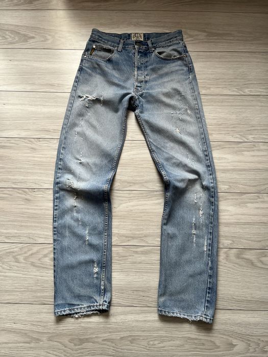 Armani jeans vintage distressed jeans джиси армані