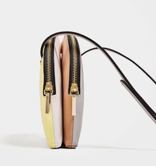 ZARA nOWA wielobarwna torba torebka listonoszka 2W1