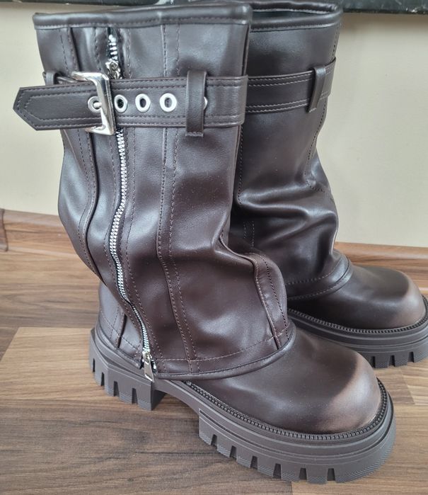 Buty botki damskie typu Biker r. 39