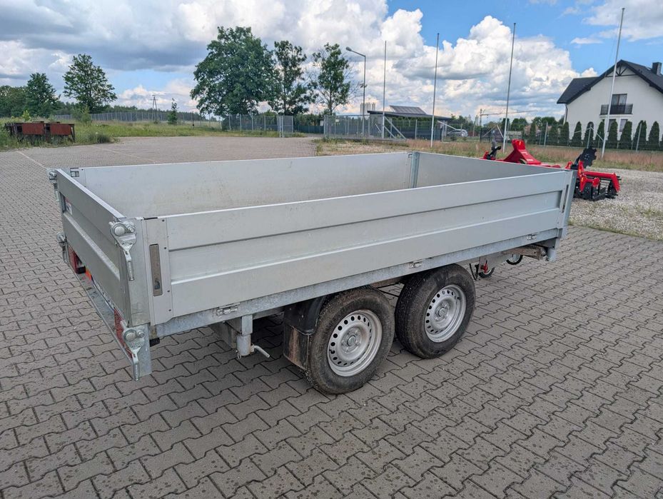 Przyczepa samochodowa wywrotka ładowność 2000kg 2t kiper 3 stronny