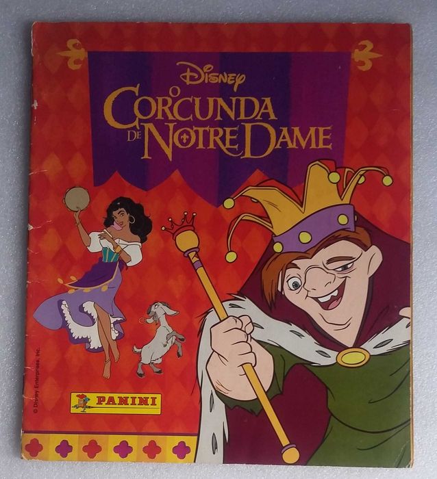 Caderneta de cromos Corcunda Notre Dame