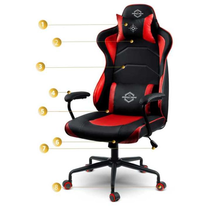 NOWY Fotel Gamingowy Biurowy Obrotowy DLA Gracza PROFESJONALNY FV