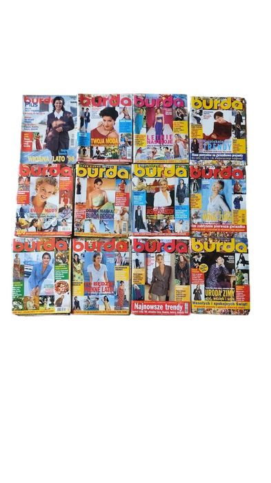 Burda czasopismo z wykrojami rok 1998 - 12 sztuk