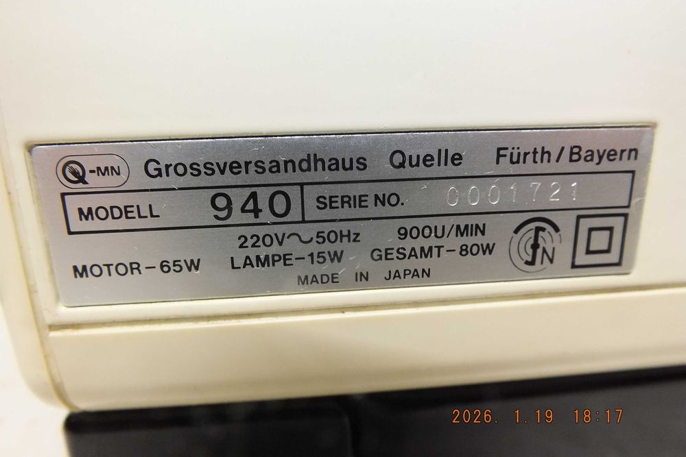 Maszyna do szycia Privileg 940 originalna japońska.