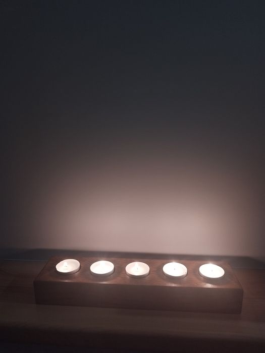 Świecznik drewniany