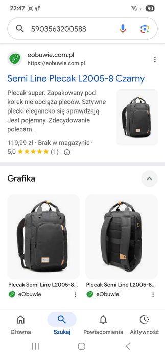 Plecak szkolny semi line