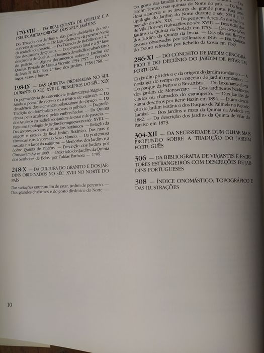 Livro Tratado dos Jardins em Portugal