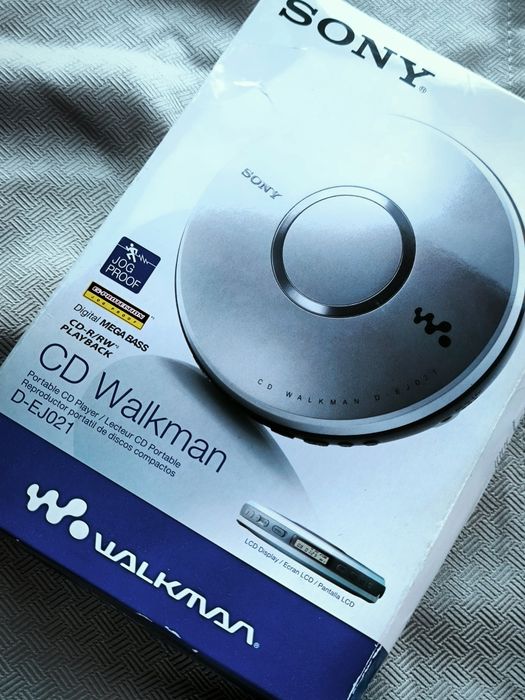 Sony CD Walkman D-EJ021 | NOWY | FABRYCZNY KOMPLET  Discman  Jog Proof  Mega Bass  Komplet