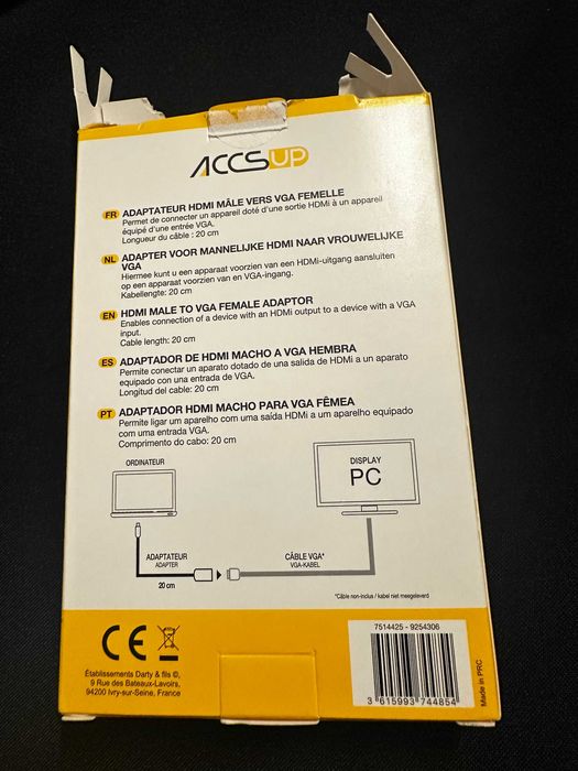 Adaptateur PC/MAC como novo