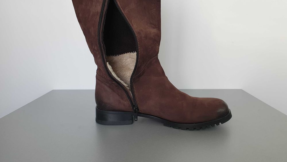 Замшеві чоботи єврозима р.37