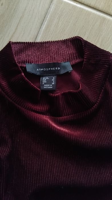 Кроп-топ кроп топ , вкорочений лонгслів  бордовий , винний