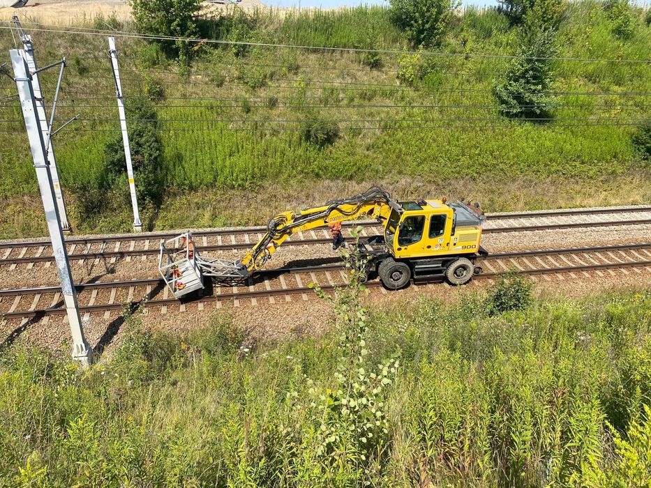 Wynajem koparka kolejowa dwudrogowa kołowa Liebherr A900ZW