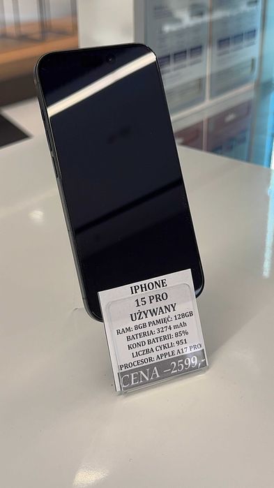 iPhone 15 PRO 128GB Bat. 85% Topcase Vivo *Raty 0%