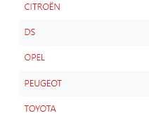 JOGO DE CALÇOS // PEUGEOT - OPEL - TOYOTA - CITROEN -DS