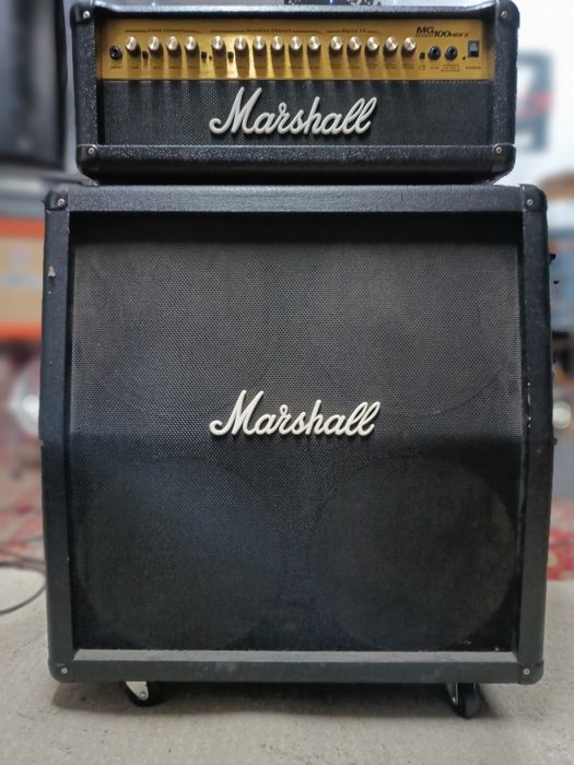 Wzmacniacz Marshall MG100HDFX plus kolumna Marshall MG412A