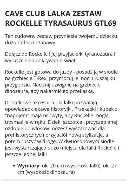Dinozaur i 2lalki