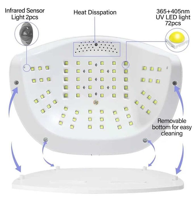 catalisador de led/uv 260wts plus novo