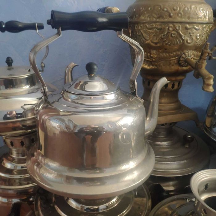 Продам ! Самовар на дровах , чайник , поднос