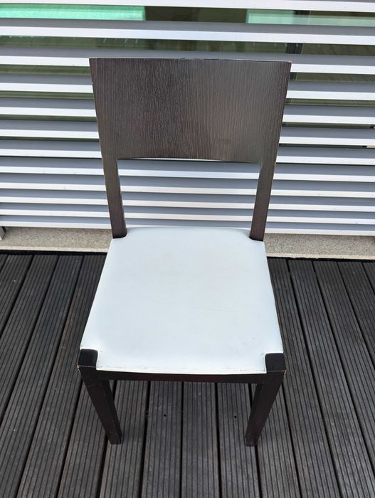 Cadeiras (Set de 8) assento pele