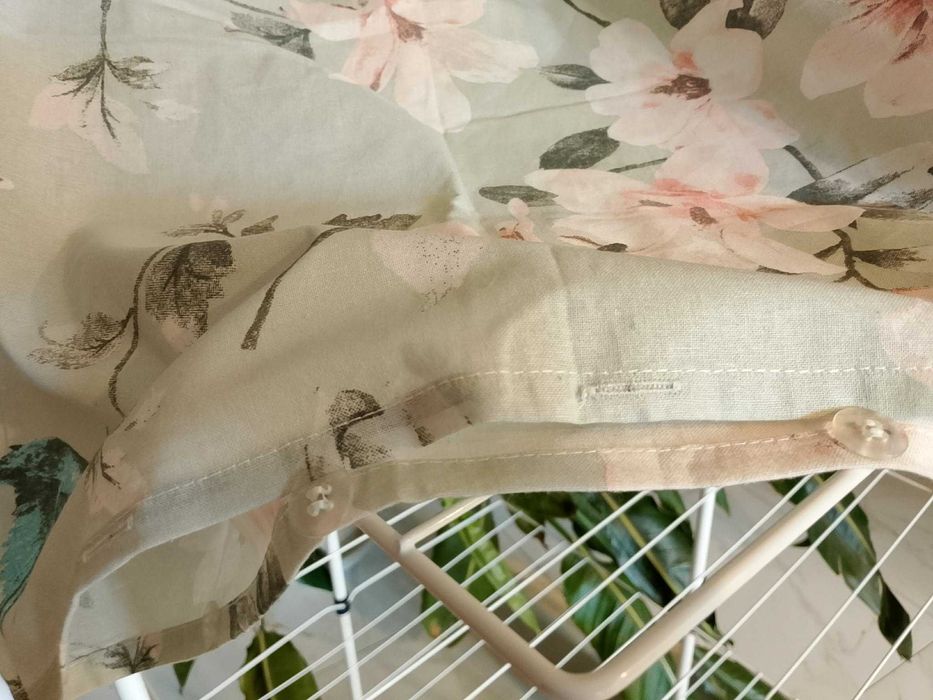 Poszewka na poduszkę w kwiaty 60 X 50 - Bawełna 100%