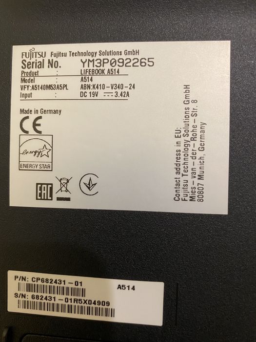 Ноутбук Fujitsu.