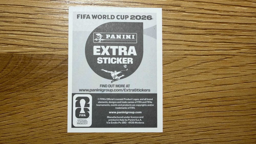Екстра стікер Bronze Extra Sticker Messi (Мессі) Panini WORLD CUP 2026 Чемпіонат світу 2026/ЧМ 2026