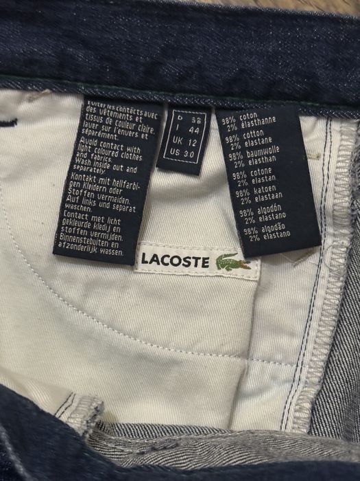 Оригинальные джинсы Lacoste, FR 40 / US 30, тёмно-синие, Slim