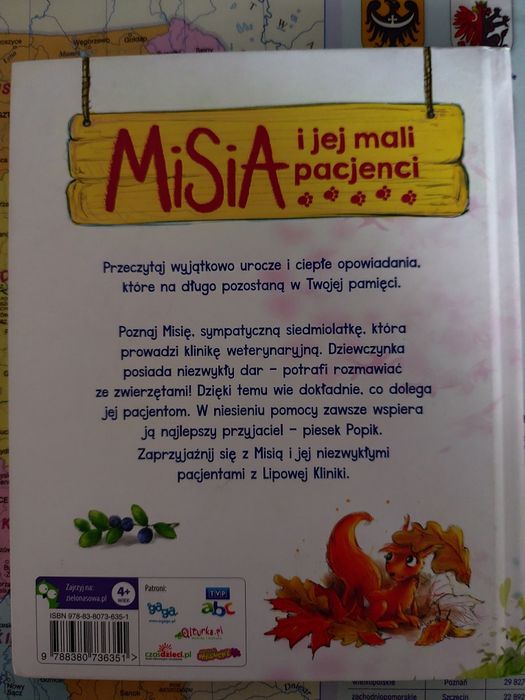 Zestaw czterech  książek dla dzieci