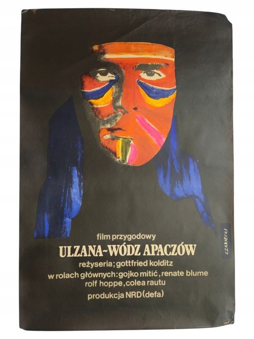 Plakat Filmowy Kolekcjonerski Czarnecki Ulzana Wódz Apaczów Oryginał