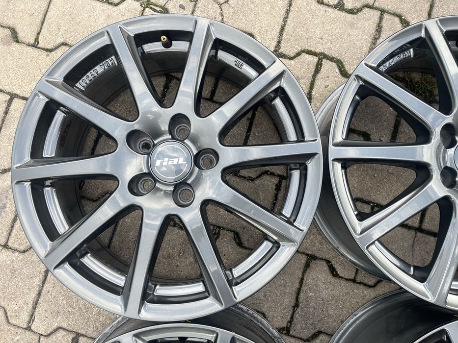 Felgi 17 Aluminiowe Rial 5x112 Audi Seat Skoda Vw Grafitowe