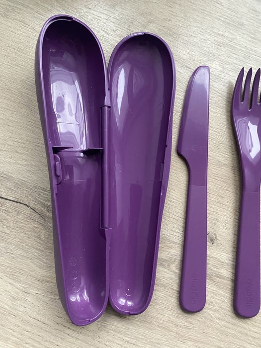 Sztućce turystyczne Aladdin, podróżne piknikowe plastikowe