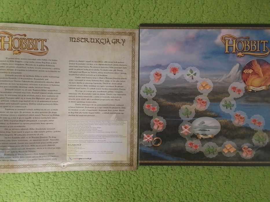 Hobbit od Egmont gra planszowa brak Smoka