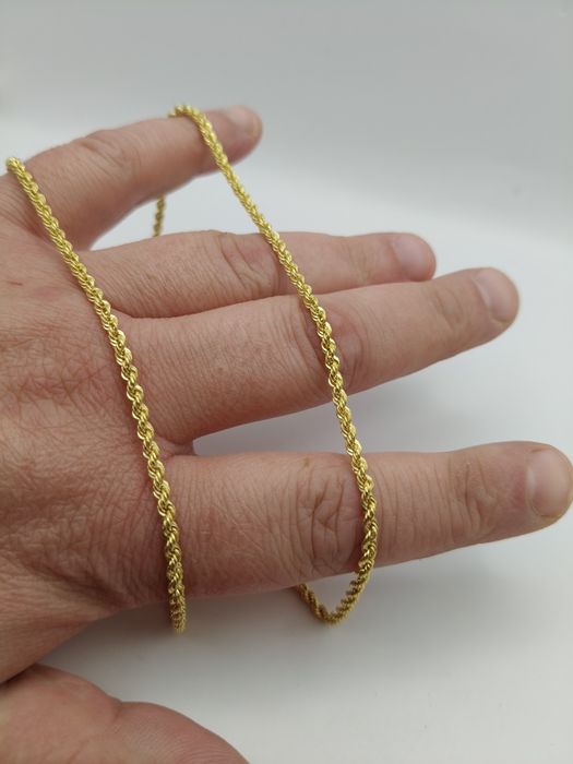 Złoty Łańcuszek Kordel 50cm Pr.585 Nowy Zapraszamy