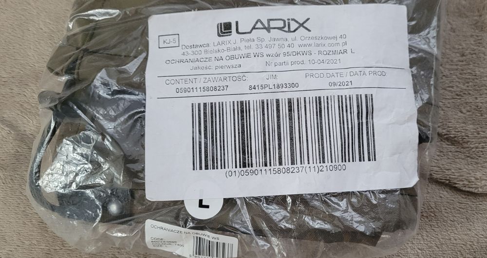 Ochraniacze na obuwie L