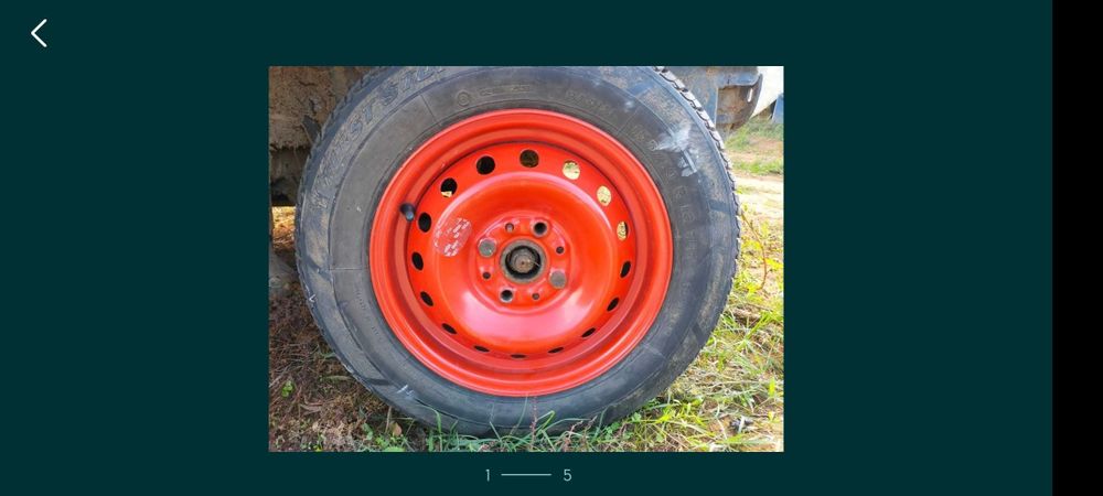 Kit roda suplente sobressalente Fiat Punto