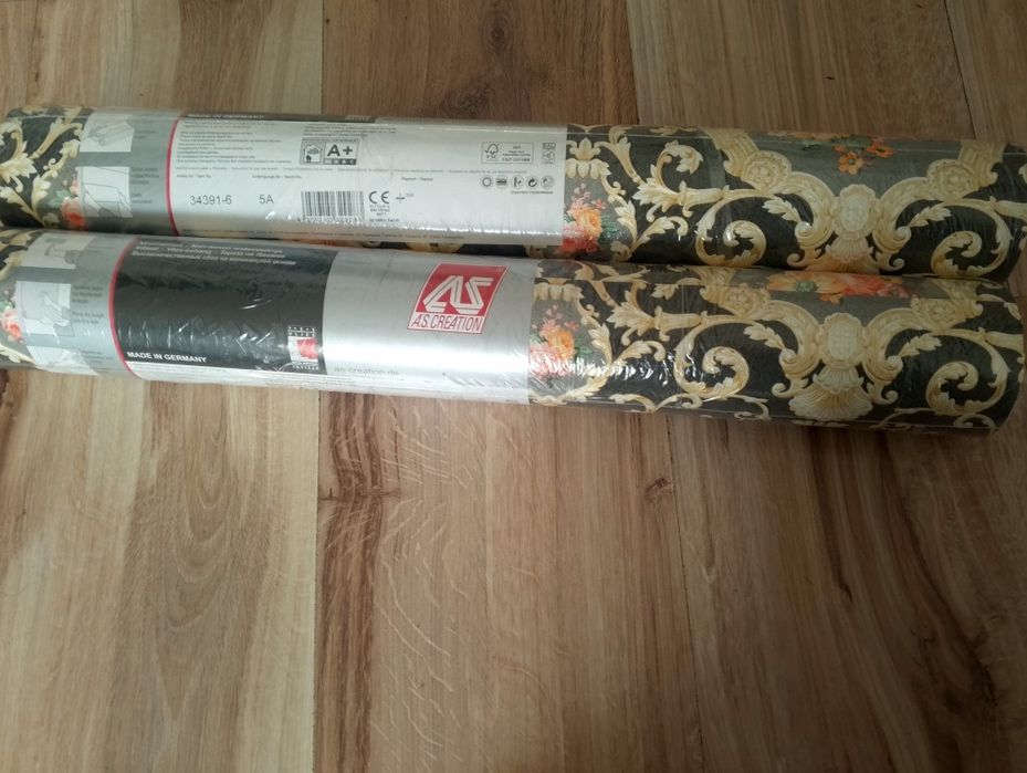 2 rolki tapety Tapeta polarowa Winorośl Barokowy ornament Kwiaty