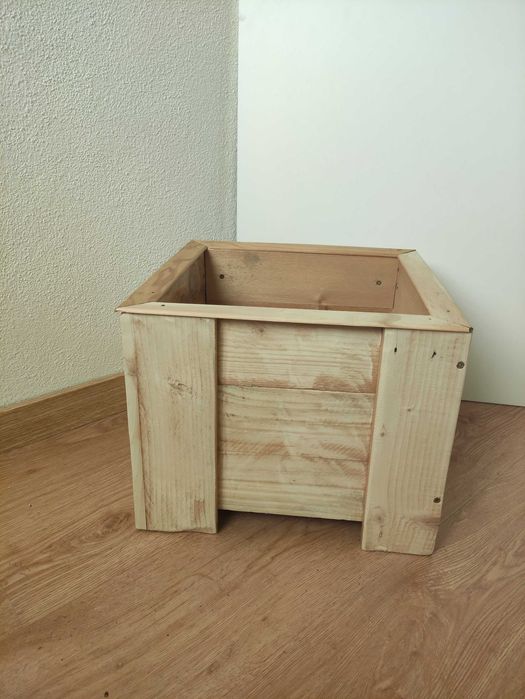 Vaso de madeira diy