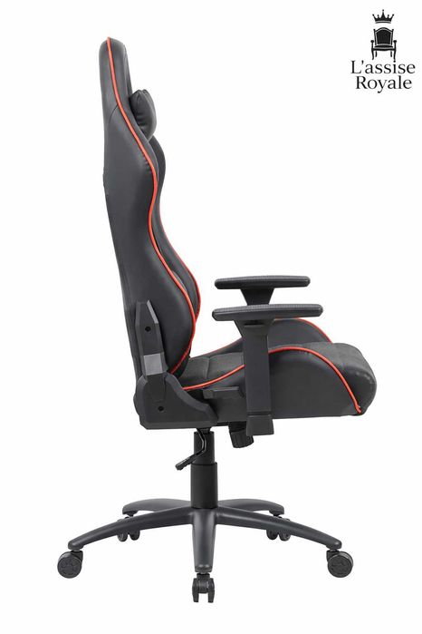 Fotel Gamingowy Obrotowy Biurowy Ergonomiczny Krzesło Gracza Materiał