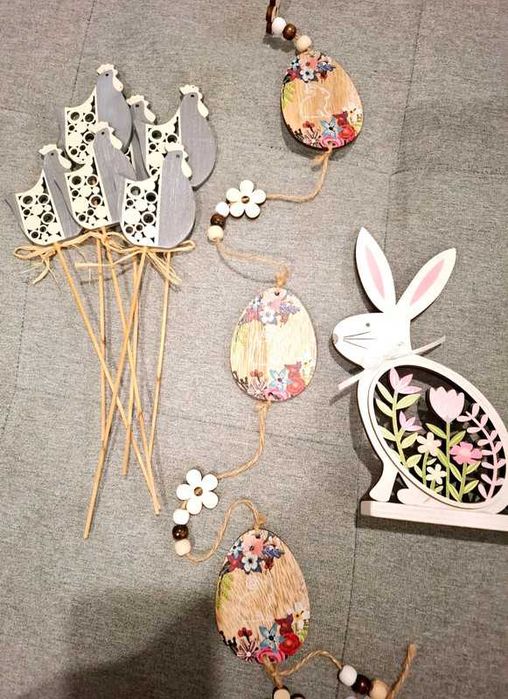 Drewniane ozdoby wielkanocne