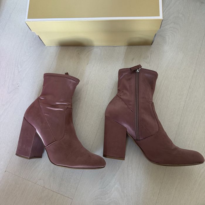 Steve madden buty botki damskie różowe Pinterest zamszowe 38,5