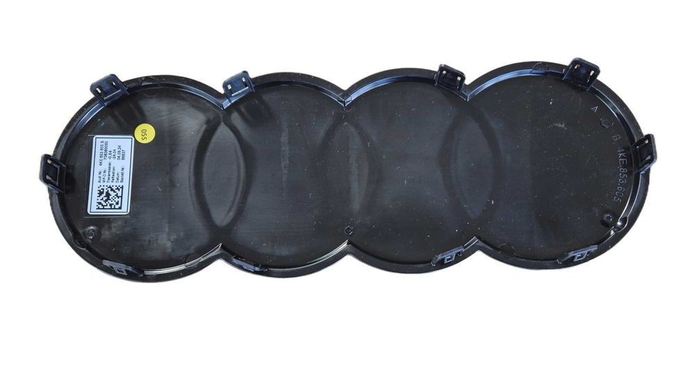 Emblemat Znaczek Logo AUDI Atrapy GRILLA Q8 E-Tron CZARNY OE 4KE ASO