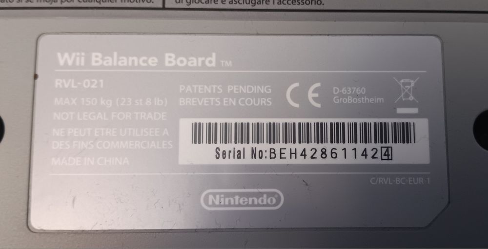 Wii Balance Board & Fit Meter Set Nintendo Wii / Wii U